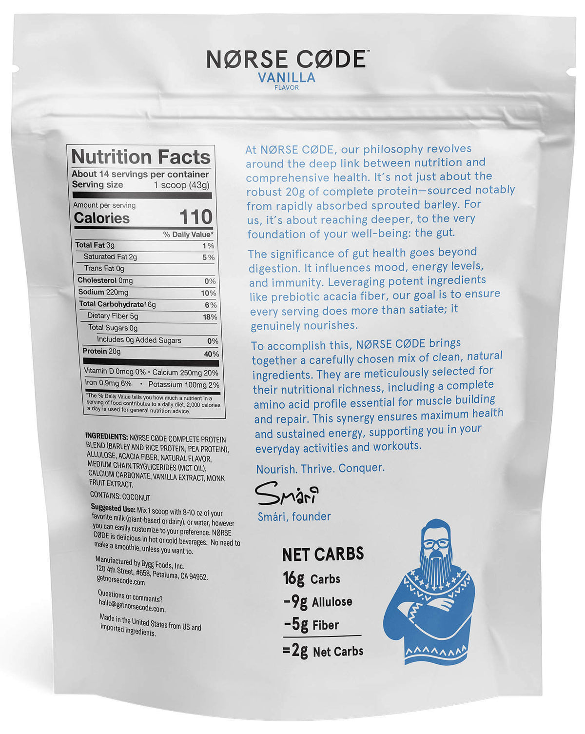 NØRSE CØDE Plant Protein Powder - NØRSE CØDE